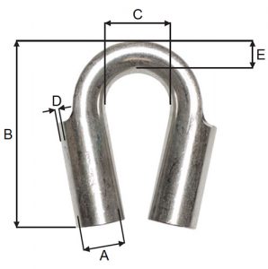 Wire Thimbles Stainless Steel Specs