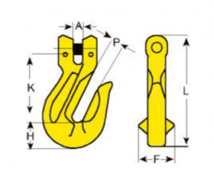 Clevis Grab Hook with Wings Specs