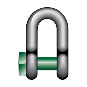 Shackles Green Pin Square Head - Dee