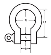 Stainless Steel Shackle Bow Specs