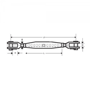 Rigging Screws Stainless Steel Jaw & Jaw Mini