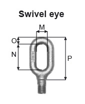 Swivel Eye Top Fitting Stainless Steel Single Blocks