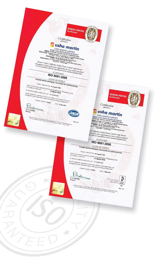 Wire Rope Accreditation Certificate 2