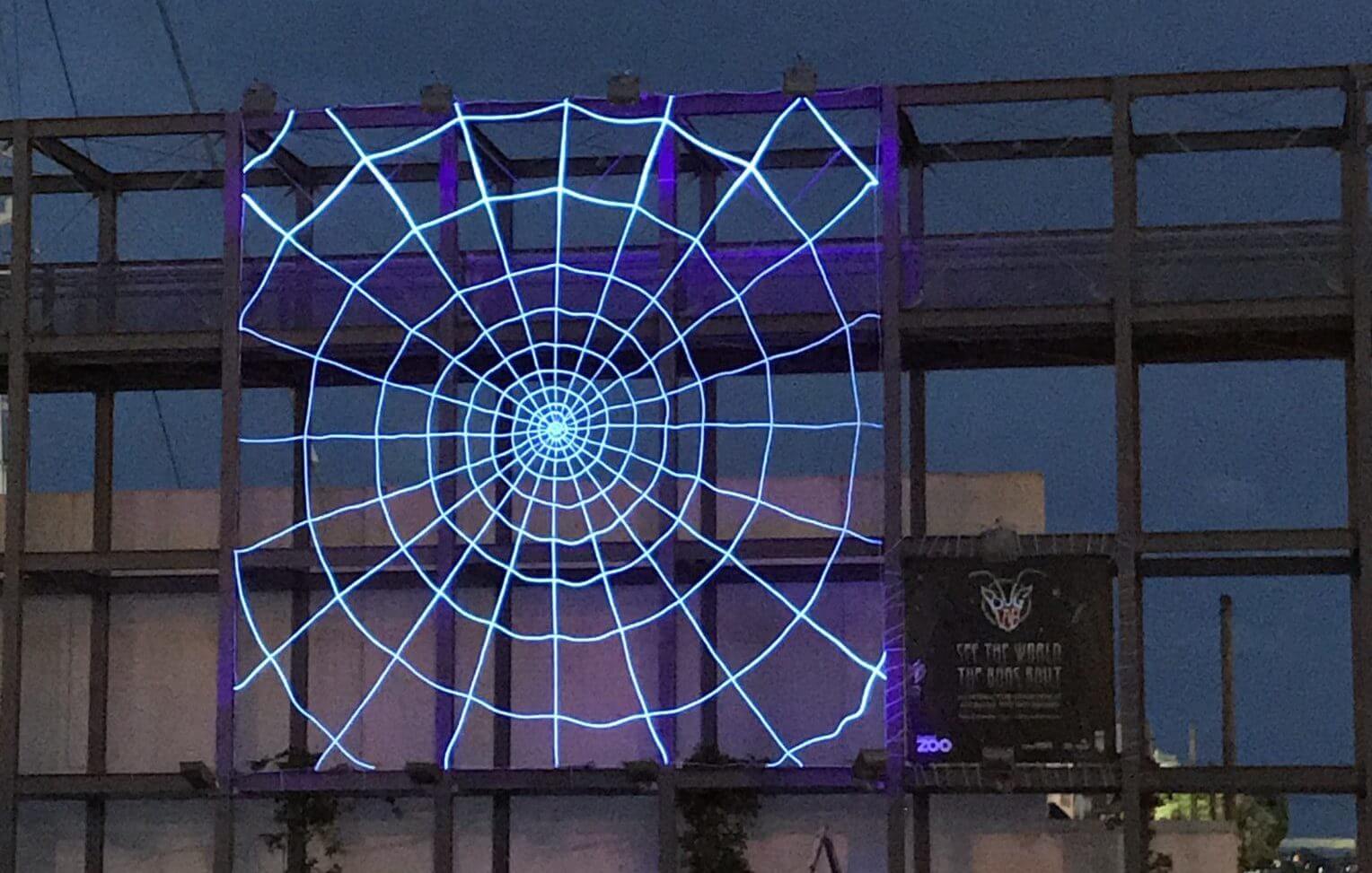 Massive Spider web at Silo Park